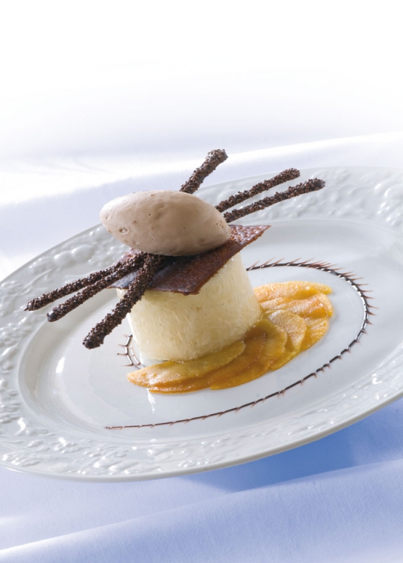 Pétales de pommes caramélisées